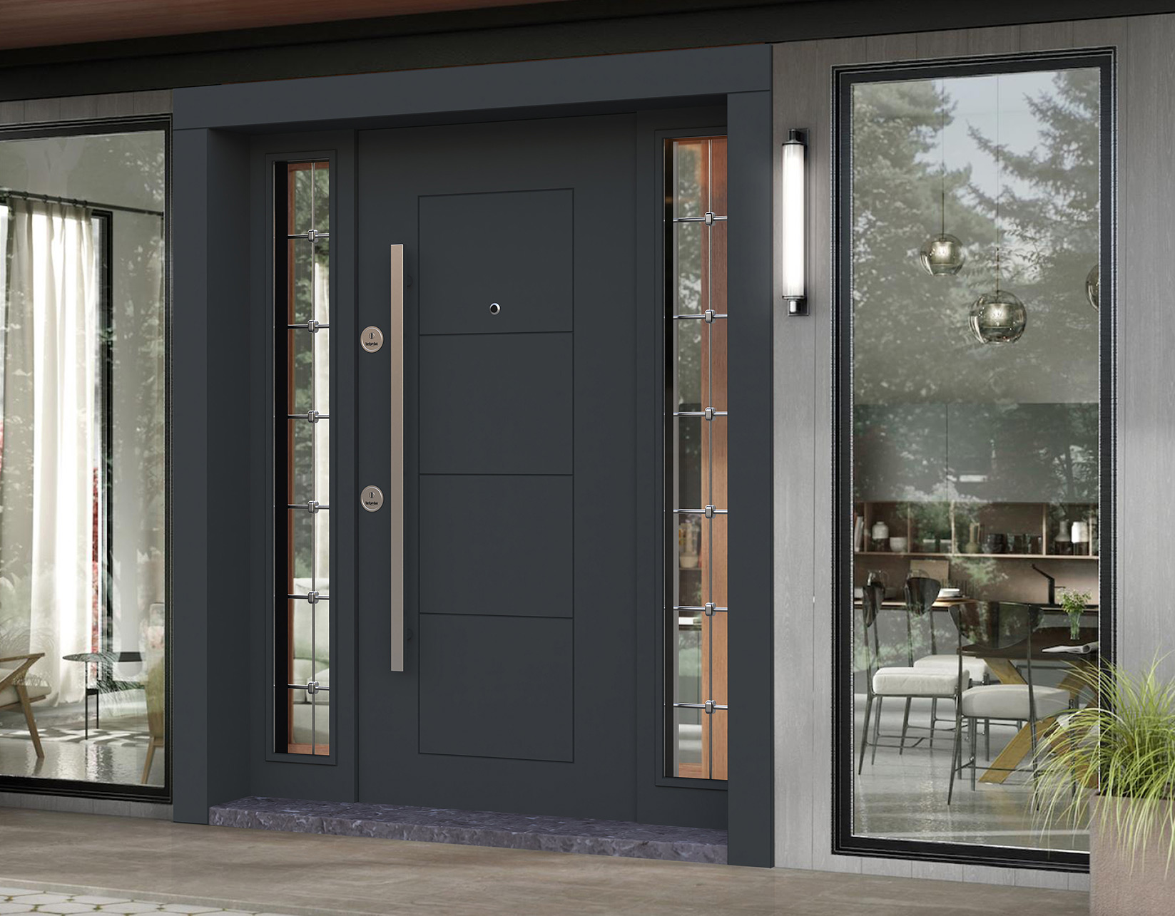 Şarkikaraağaç Çelik Kapıcı